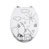 Abattant Wc|MSV Abattant wc MDF Jardin d'enfants Charnières Inox