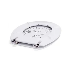 Abattant Wc|MSV Abattant wc MDF Jardin d'enfants Charnières Inox