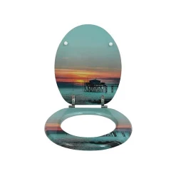 MSV Abattant wc MDF SUNSET Charnières Inox