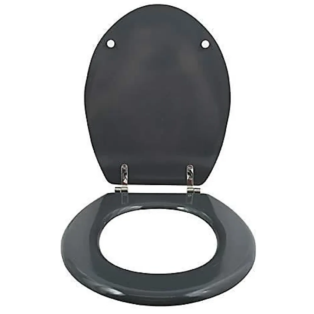 Abattant Wc|MSV Abattant WC - MDF - Charnières inox - Anthracite