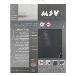 Abattant Wc|MSV Abattant WC - MDF - Charnières inox - Anthracite