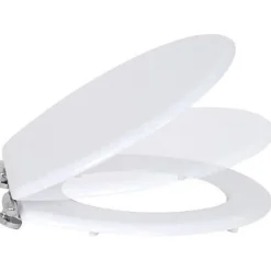 MSV Abattant WC - MDF - Fermeture lente - Blanc