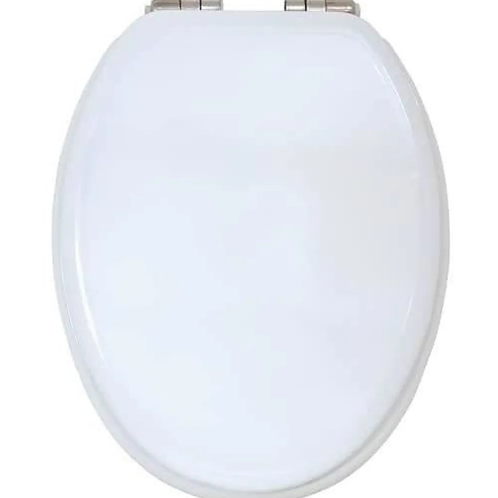 MSV Abattant WC - MDF - Fermeture lente - Blanc