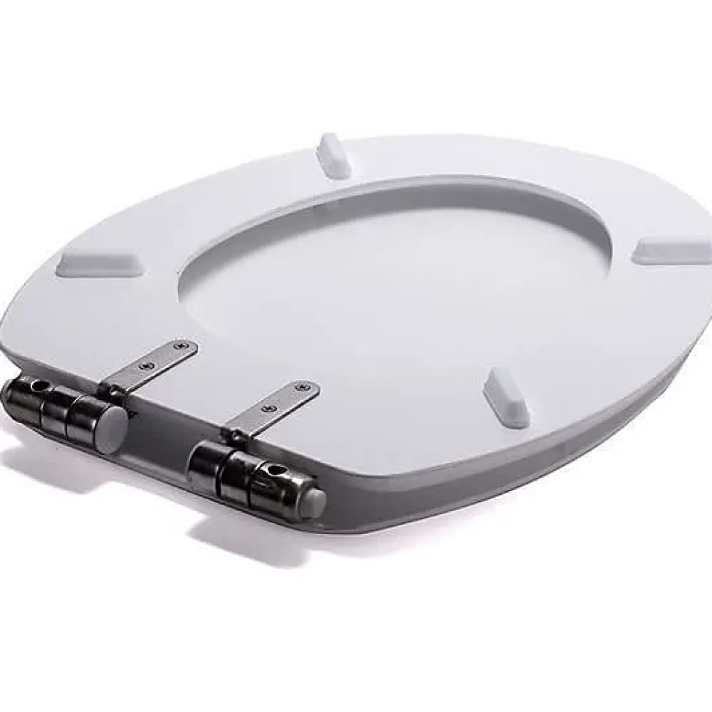 MSV Abattant WC - MDF - Fermeture lente - Blanc