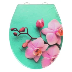Wenko Abattant WC Orchidée - Bois - Multicolore