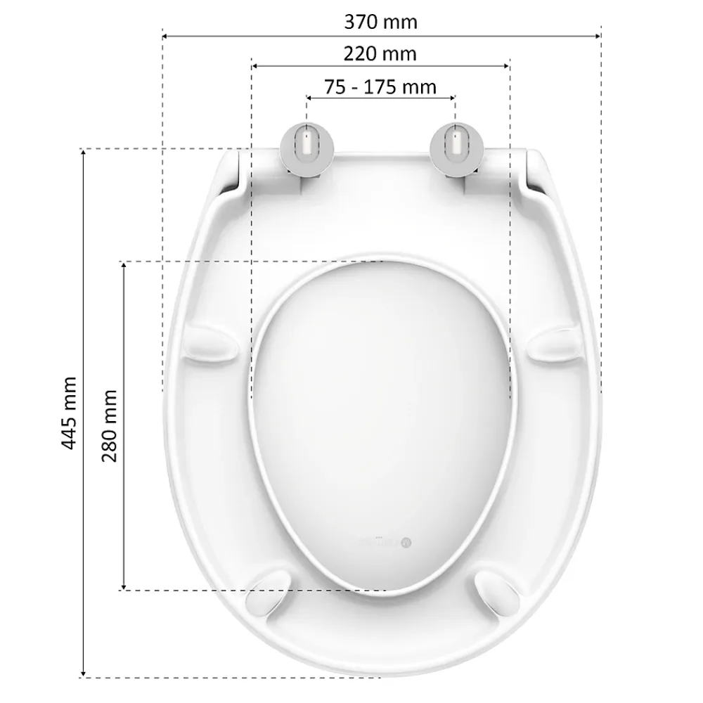 Abattant Wc|Instmaier Abattant WC ovale en duroplast blanc avec frein de chute ALMA