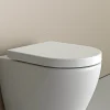 Abattant Wc|Bernstein Abattant WC plastique Lunette WC, Cuvette toilette fermeture en douceur - Blanc - 42,5x36,3x4,9cm - U1009