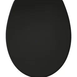 Gelco Design Abattant wc presto thermodur noir déclipsable soft close