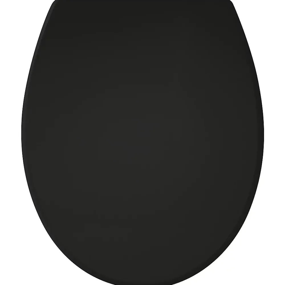 Gelco Design Abattant wc presto thermodur noir déclipsable soft close