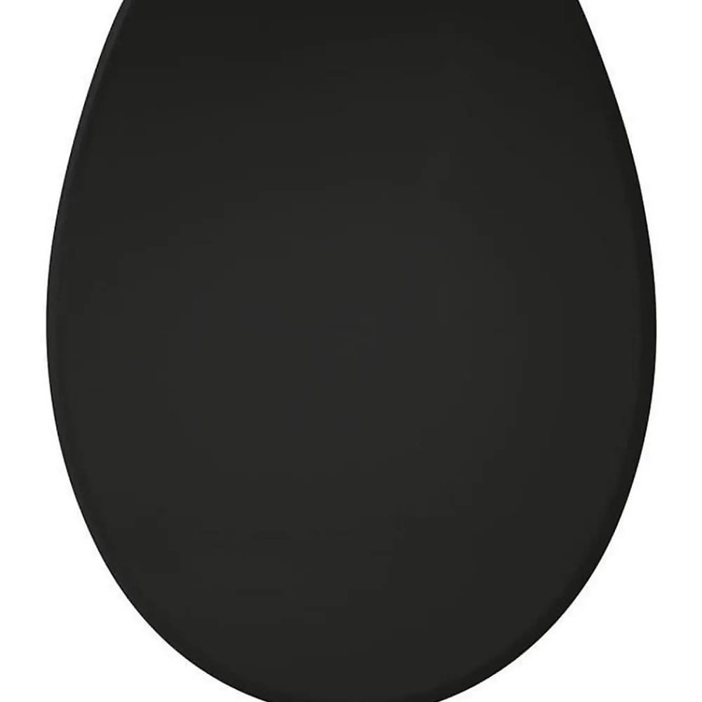 Gelco Design Abattant wc presto thermodur noir déclipsable soft close