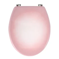 Abattant Wc|MSV Abattant wc Rose MDF Charniènres Inox