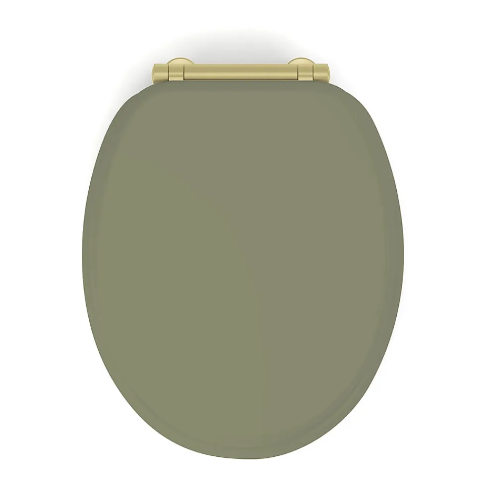 Abattant Wc|Gelco Design Abattant wc samba mdf kaki déclipsable soft close