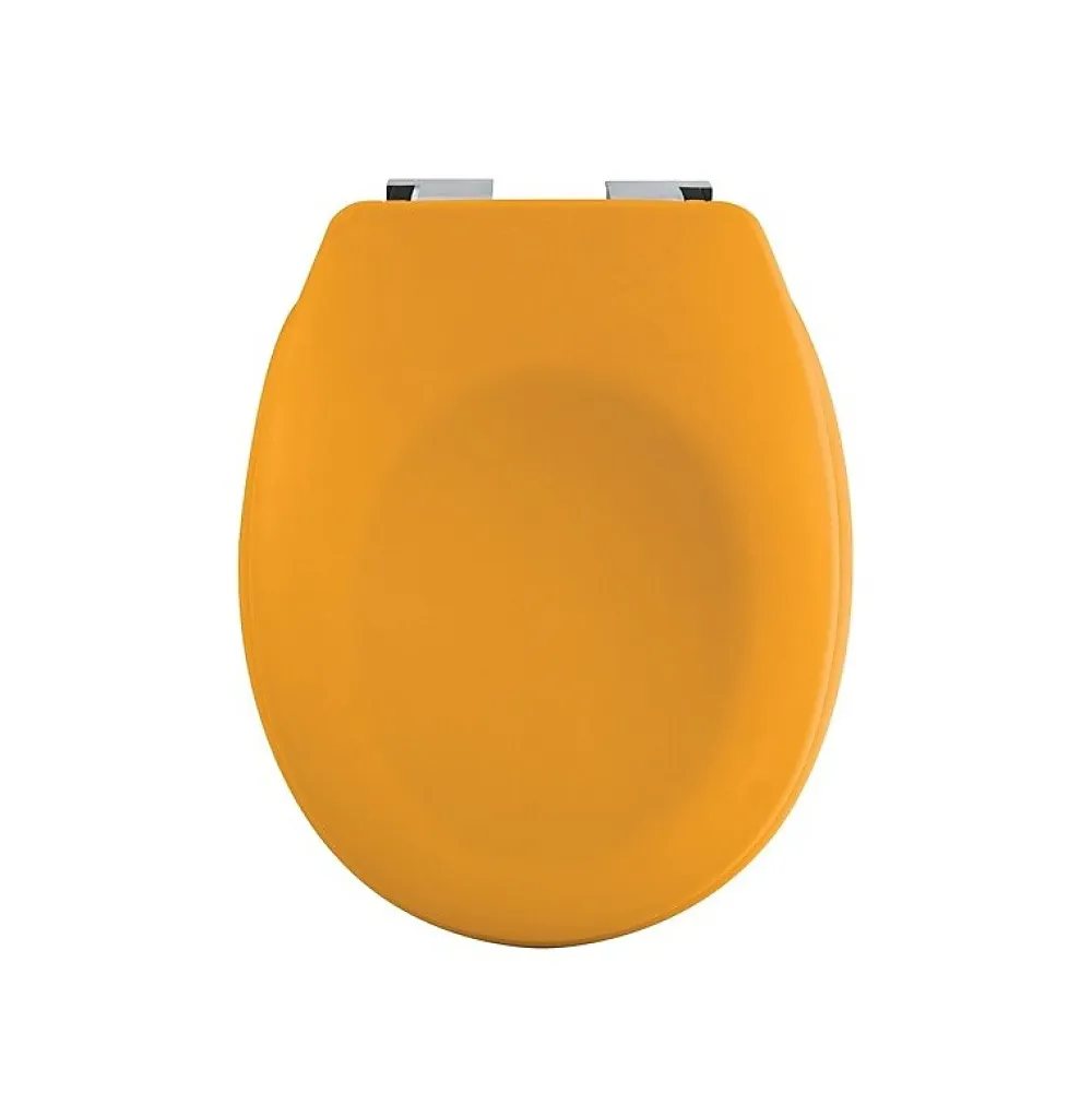 Abattant Wc|Spirella Abattant wc Thermo dur avec frein de chute NEELA Safran mat Charnières ABS Chromé