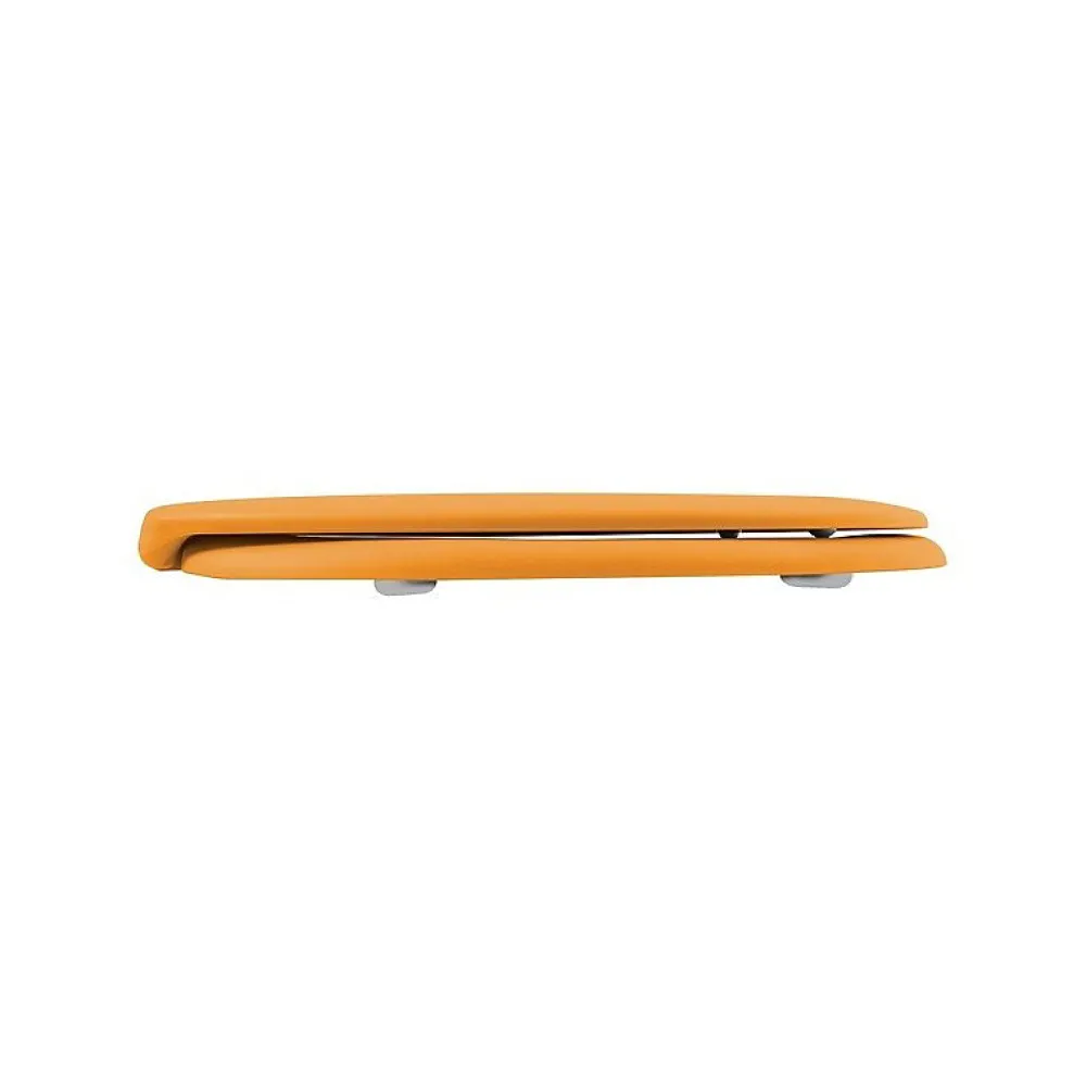 Abattant Wc|Spirella Abattant wc Thermo dur avec frein de chute NEELA Safran mat Charnières ABS Chromé