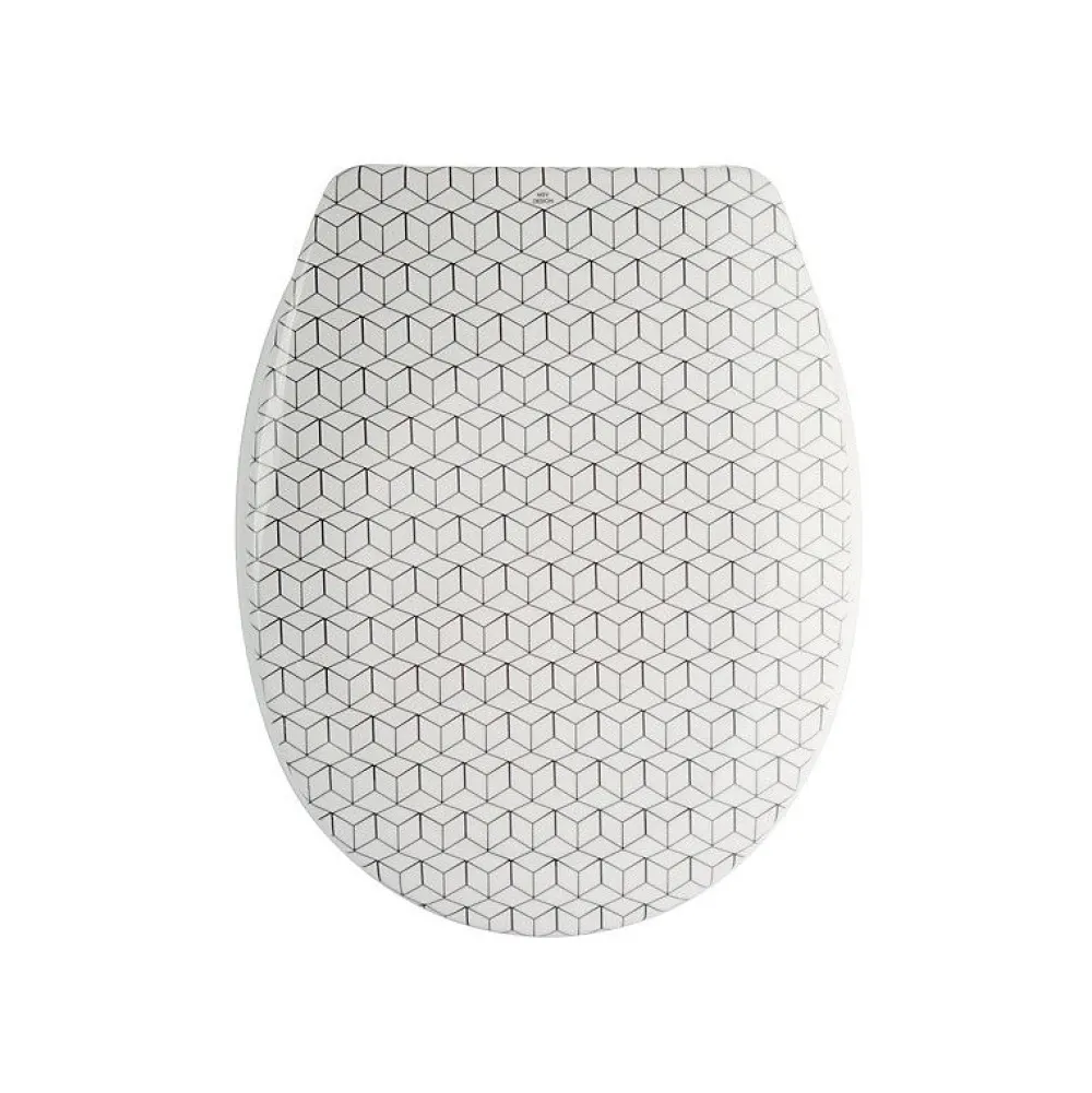 Abattant Wc|MSV Abattant wc Thermo Dur MOZAIK Beige Charnières PS