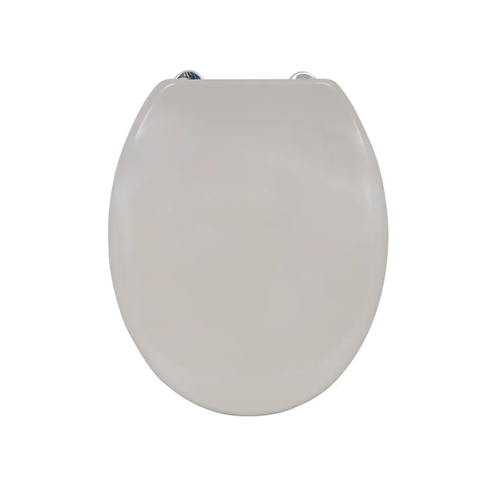 Abattant Wc|MSV Abattant wc Thermo Dur Taupe Charnières Inox