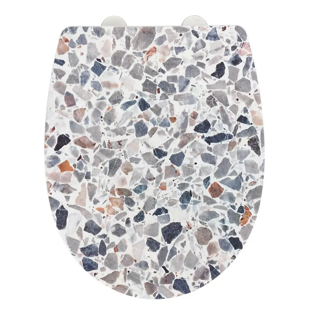 Wenko Abattant WC thermoplast design Terrazzo