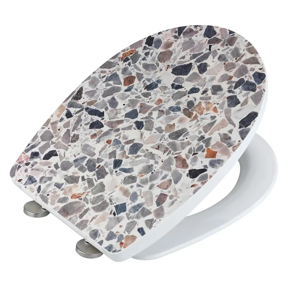 Wenko Abattant WC thermoplast design Terrazzo