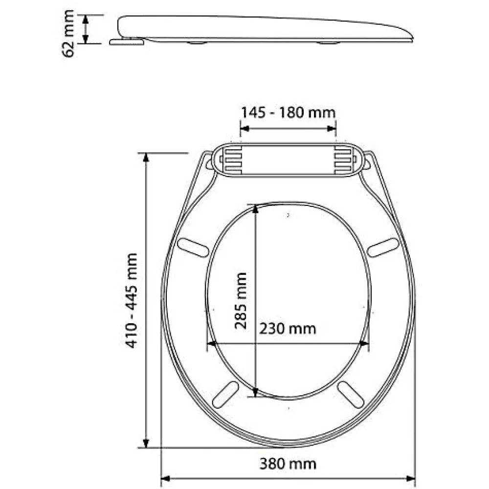 Olfa Abattant WC thermosouple LAGUNE double blanc - - 7LA000101