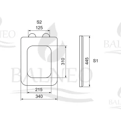 Abattant Wc|Balneo Abbatant WC frein de chute duroplast noir, kit de montage - Luga