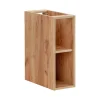 Plan Double Vasque|Meublorama Accessoire mural NALYA 57 cm Chene clair Complément suspendu pour meuble vasque