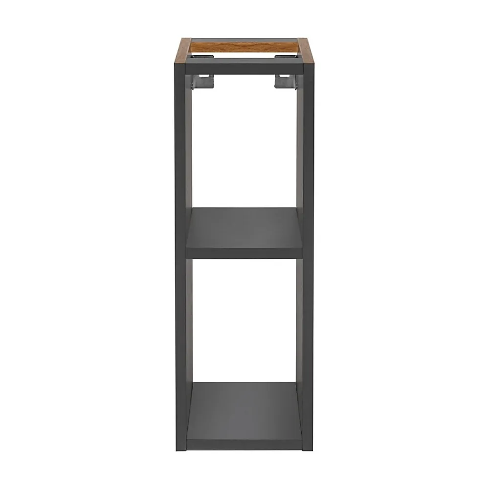 Plan Double Vasque|Meublorama Accessoire pour meuble sous vasque TAMO 20 cm Coloris gris anthracite Meuble suspendu