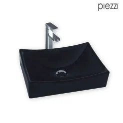 Piezzi AGATA - Vasque rectangulaire à poser - Céramique - Design moderne et élégant
