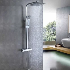 Colonne De Douche Thermostatique|AICA Sanitaire AICA Colonne de douche thermostatique, avec mitigeur thermostatique