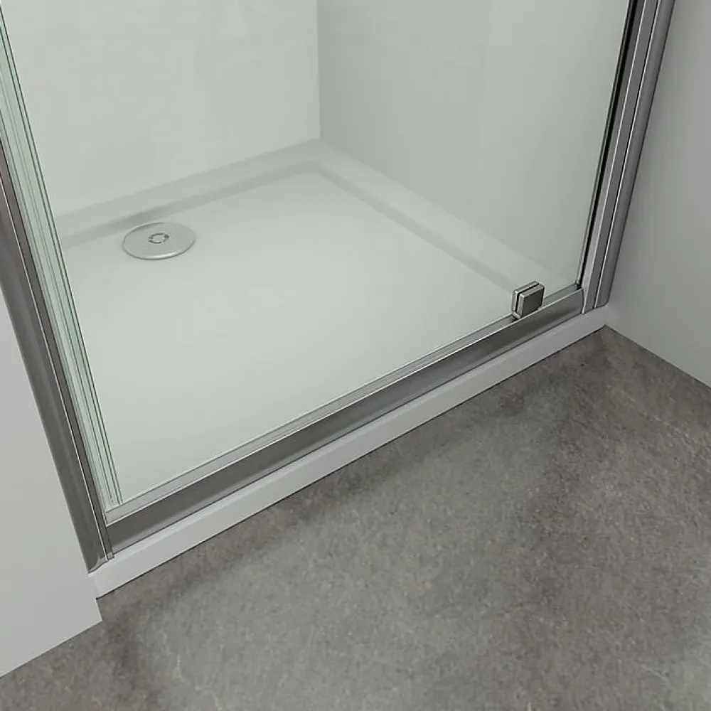 Porte De Douche|AICA Sanitaire Aica Porte De Douche 80x185 Cm Porte Pivotante Installation En Niche Verre Securit