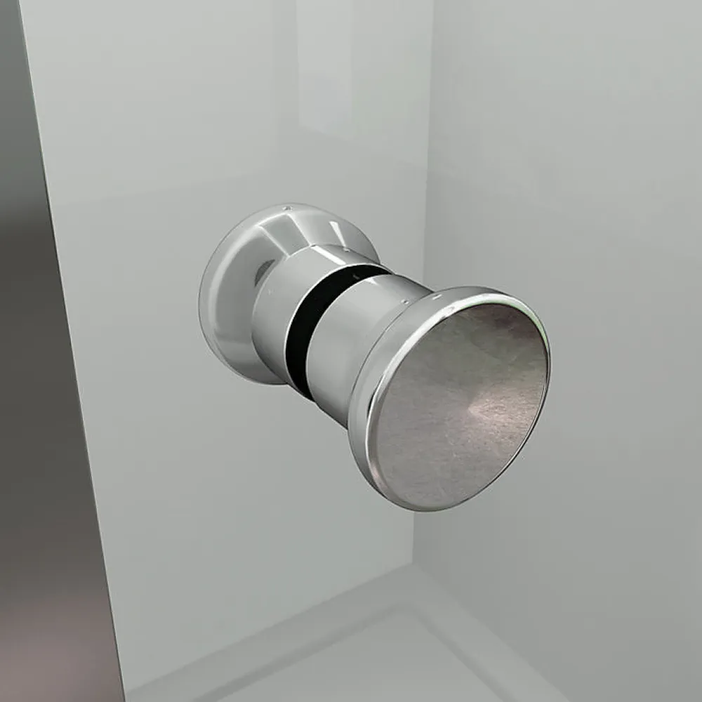 AICA Sanitaire Aica Porte De Douche 100x185cm Pliante En Verre Sécurit Clair,installation En Niche