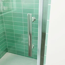 AICA Sanitaire Aica Porte De Douche 80x180cm Porte De Douche Pivotante En Niche 6mm Verre Anticalcaire Porte De Douche Hauteur 180 Cm