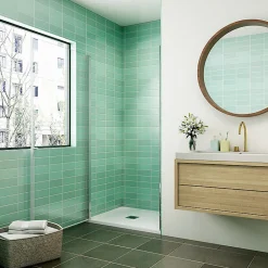AICA Sanitaire Aica Porte De Douche 90x180cm Porte De Douche Pivotante En Niche 6mm Verre Anticalcaire Porte De Douche Hauteur 180 Cm
