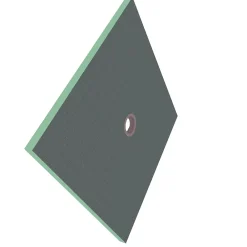 Receveur De Douche|AICA Sanitaire AICA Receveur à carreler en polystyrène - 80 x 80 x 4 cm - recoupable sur mesure