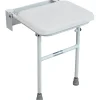Aidapt VB544W - Siège de Douche Rembourré Compact avec Pied Solo Seat Blanc
