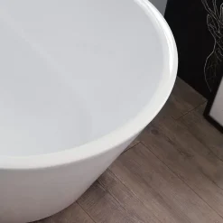 Kiamami Valentina Allegra Baignoire Autoportante Ovale 150 Cm En Acrylique