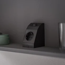 Armoire De Toilette|Bernstein Amoire de toilette suspendue 60x19x72,5cm (LxPxH), 2 portes mirroir, éclairage LED + prise électrique, Charnières mobiles, NEO