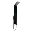 Anima Colonne de douche murale en aluminium avec mitigeur 4 fonctions, cascade et jets massants, noir (ALUSHOWERC)