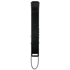 Anima Colonne de douche murale en aluminium avec mitigeur 4 fonctions, cascade et jets massants, noir (ALUSHOWERC)