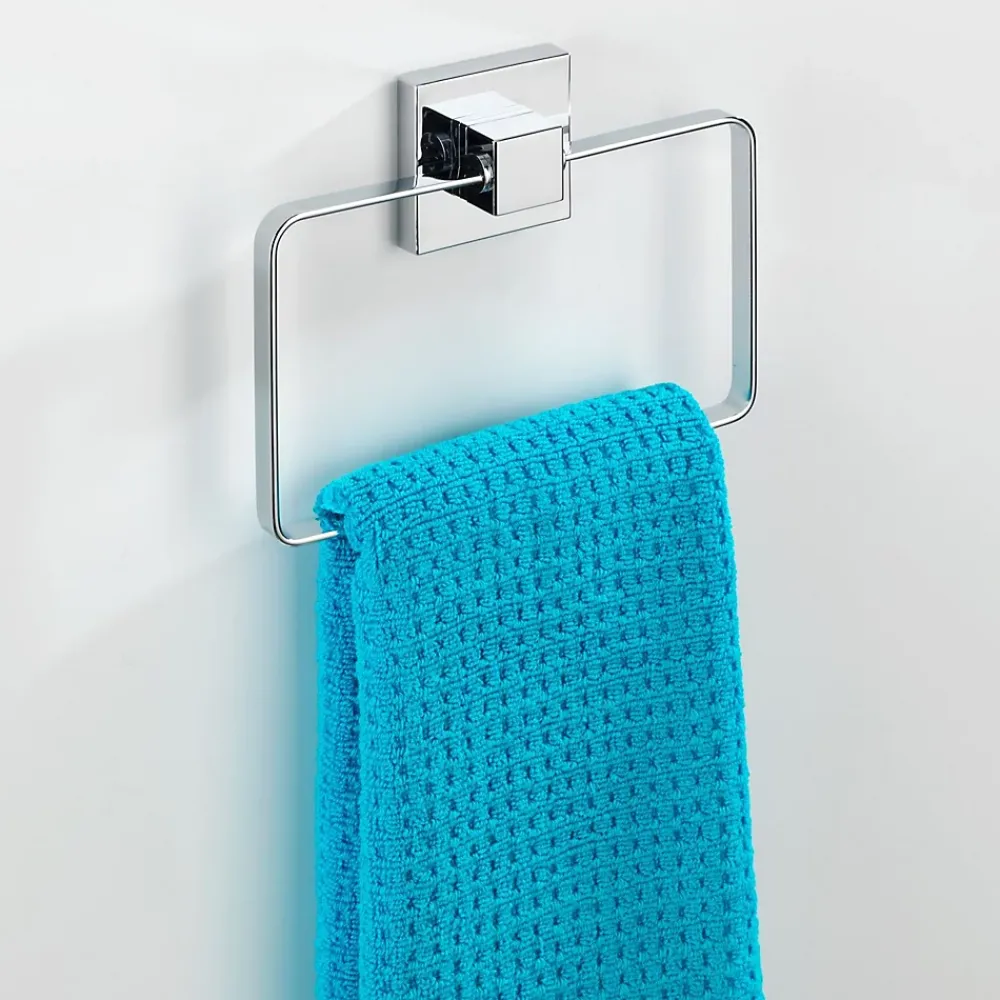 Wenko Anneau porte-serviettes en acier inox Quadro