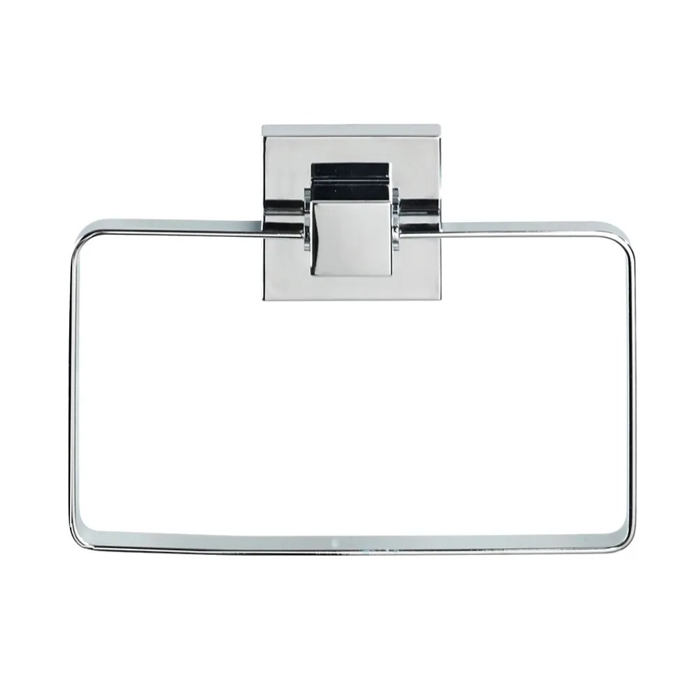 Wenko Anneau porte-serviettes en acier inox Quadro