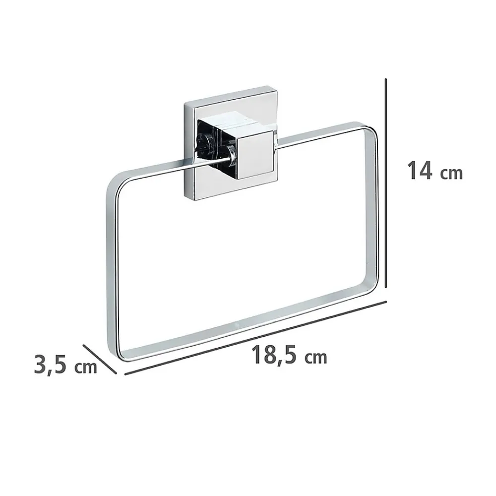 Wenko Anneau porte-serviettes en acier inox Quadro