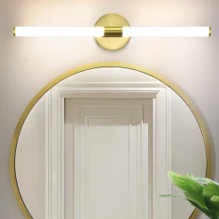 Miroir Lumineux|Nettlife Applique murale de salle de bain à LED 8W, lampe de salle de bain, applique murale 4000K IP44
