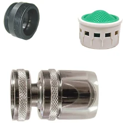 Noyon et Thiebault Aérateur sur rotule limiteur de débit 6,5 l/min Femelle 22 x 100 - Mâle 24 x 100