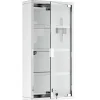 Armoire De Salle De Bains|Homcom Armoire à pharmacie 3 étagères 4 niveaux 30L x 12l x 60H cm porte verre trempé symbole croix acier inoxydable brossé