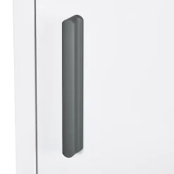 Armoire De Toilette|kleankin Armoire à pharmacie 2 étagères 3 niveaux dim. 30L x 12l x 60H cm logo croix transparent acier blanc