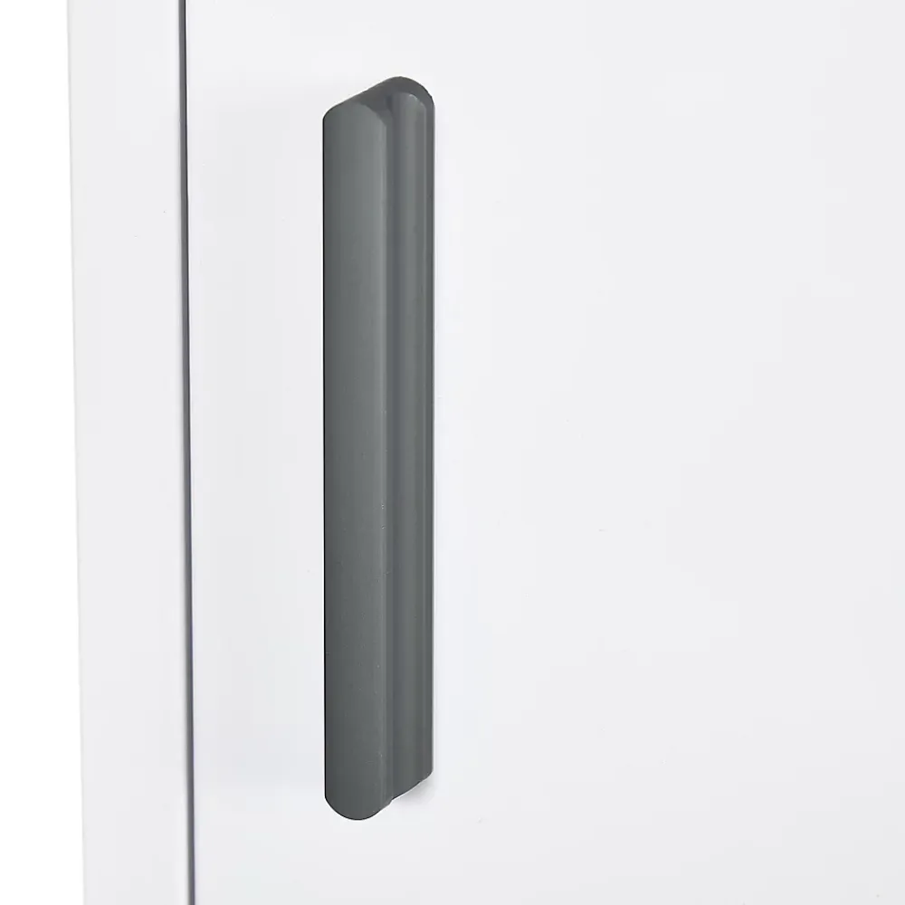 Armoire De Toilette|kleankin Armoire à pharmacie 2 étagères 3 niveaux dim. 30L x 12l x 60H cm logo croix transparent acier blanc