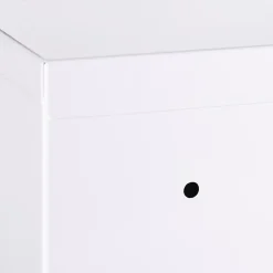 Homcom Armoire à pharmacie verrouillable 3 niv. 2 clés logo croix acier blanc