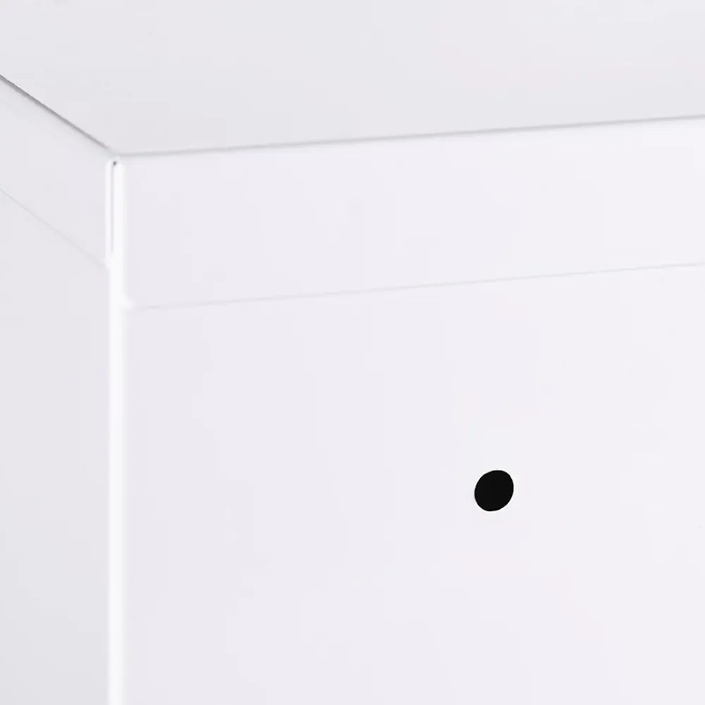 Homcom Armoire à pharmacie verrouillable 3 niv. 2 clés logo croix acier blanc