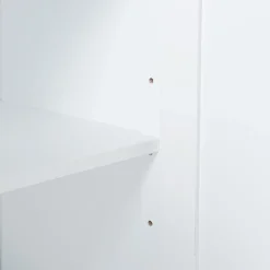 [En.Casa] Armoire basse de salle de bain Karlsoey avec 1 porte MDF PVC 80 x 30 x 28 cm blanc en.casa