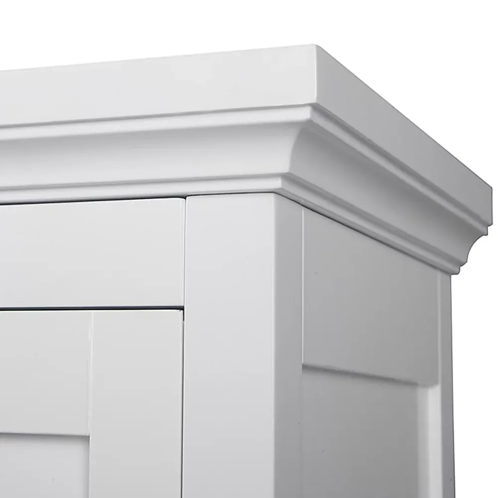 Teamson Home Armoire d angle en bois blanche